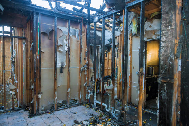 Professional Fire Damage Restoration technician working in Manassas, VA